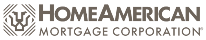 HomeAmerican Mortgage Corporation logo, featuring a geometric eagle icon on the left and the company name in bold, uppercase letters to the right, with MORTGAGE CORPORATION below—an emblem that reflects trust and reliability for every finance offer.