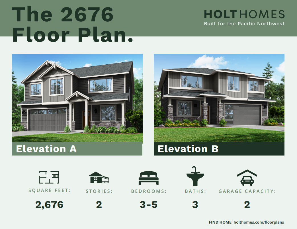 Floor Plans The 2676 Holt Homes