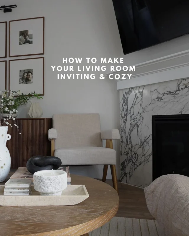 How to Make Your Living Room Inviting & Cozy 🤍

It’s all about the details that make the space uniform. By integrating these tips it will help your space feel collected & inviting!

Swipe to see tips I would recommend. SAVE this for your next living room update.