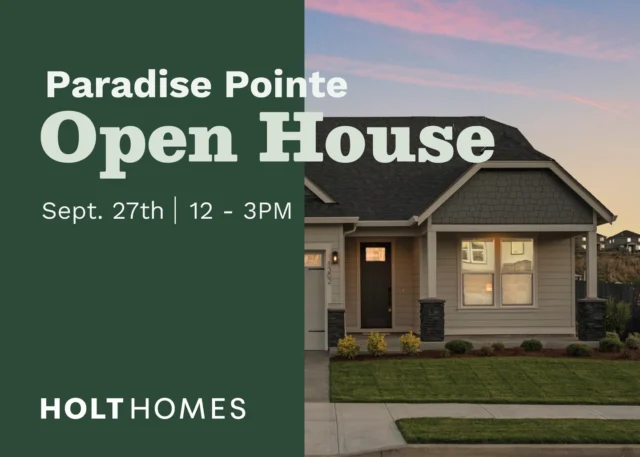 Just a few days until the Paradise Pointe Open House! 🏡✨

Join us on Saturday, September 27 from 12 to 3 PM for a tour of our beautiful homes, tasty bites from Ohan Food Cart, and sweet treats from A Cow Creamery. Bring your family, friends, and buyers and see why this community is so special.

📍 Paradise Pointe, Ridgefield, WA
🎟️ More info through the link in our bio