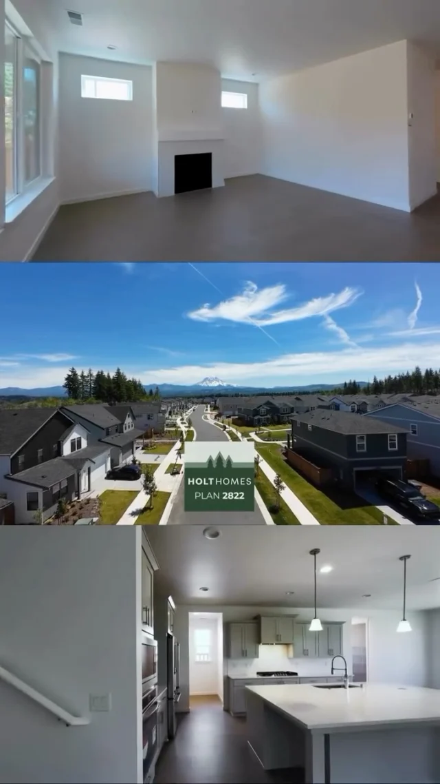A bright, open kitchen flows seamlessly into living spaces, and the backyard patio is perfect for relaxing or entertaining.

Imagine mornings here and evenings on the patio. Check out the 2822 floor plan at the link in bio. 

#holthomespnw #pnwlife #homeinspiration #realestate #pnwhomes