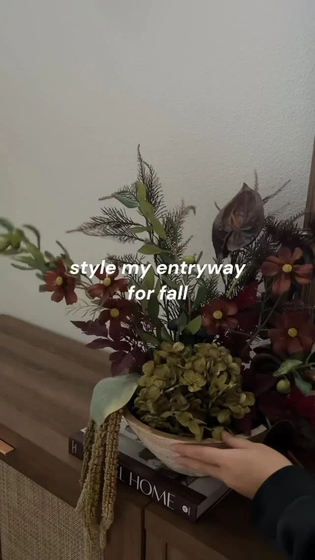 Style my entryway with me 🍂