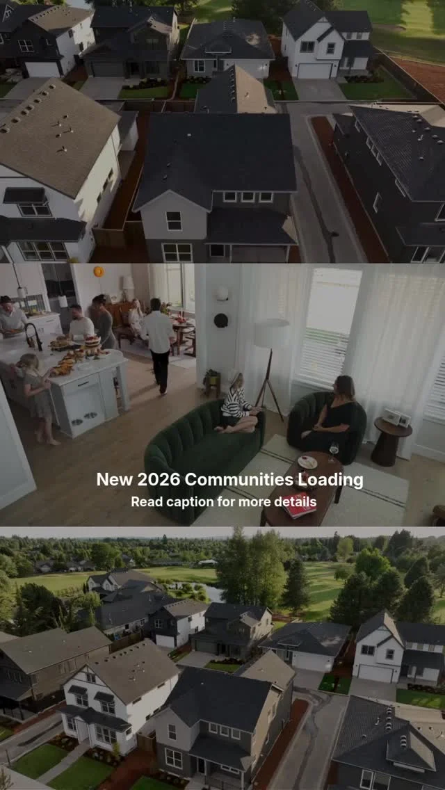 Holt Homes is bringing even more thoughtfully designed homes and vibrant neighborhoods to Oregon and Washington. Explore friendly streets and convenient locations in these exciting new communities coming in 2026:

Washington: 
Golden Grove, La Center
Heartwood, Vancouver 

Oregon:
Coyote Ridge, Estacada
Raleigh Crest, Portland
Hillcrest, McMinnville 
Homecoming, Banks 
Ponderosa Ridge, Corvallis 
Vantage Hills, Salem

Get ready to see what’s coming next! 👀

#holthomespnw #holthomes #realeastate #newcommunity