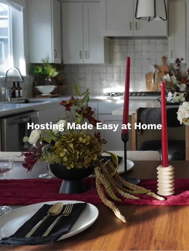 Hosting doesn’t have to be complicated. Fresh florals, batched cocktails, layered textures, and soft lighting are all you need to create a space your guests will love. 

Save this for your next dinner party 🥂