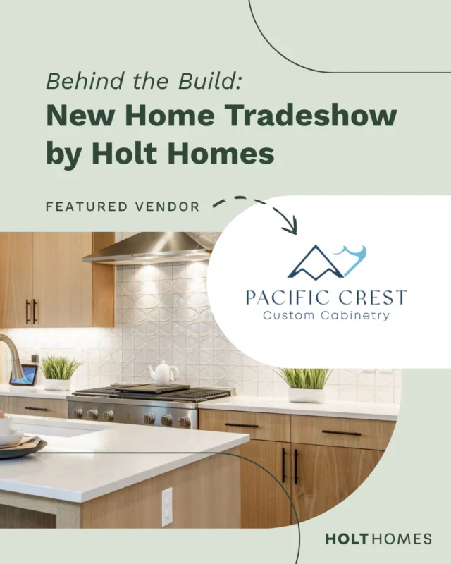 Meet Pacific Crest Custom Cabinetry (PCCC) 🔨✨

PCCC is one of Holt Homes’ trusted cabinet partners, helping bring elevated custom finishes into homes across the Pacific Northwest. Based in Ridgefield, WA they have been building custom cabinetry since 1972, combining traditional craftsmanship with modern manufacturing to deliver consistent quality and reliable lead times.

Their work plays a key role in the details homeowners see and use every day.

Join us at Behind the Build New Home Tradeshow
📍 Vancouver WA
📅 Saturday June 13 | 11 AM – 2 PM
🎟️ Free and family-friendly

Meet the partners behind every Holt home.