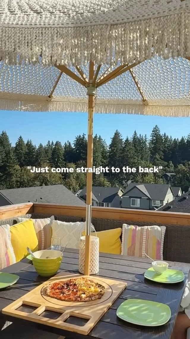 Made for stepping outside and staying awhile 🥂