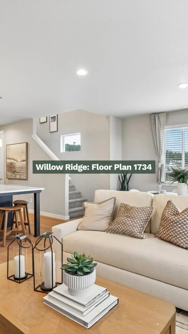 Kitchen for hosting. Great room for doing absolutely nothing. Upstairs for everything else. Sounds about right. 🏠

Floor Plan 1734 is move-in ready now at Willow Ridge. It’s got a spacious kitchen, a cozy great room, upstairs bedrooms, and a laundry room right where you actually need it.

If this feels like home, we’d love to show you around. Tap the link via link in bio to book your tour.